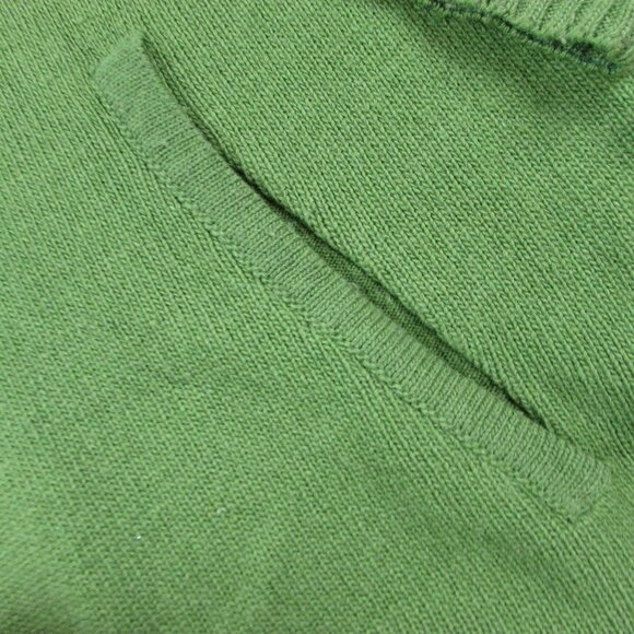 Beretta Classic Half Zip Green Wool Bld hunting Sweater Size XL Made iItaly - Picture 6 of 7